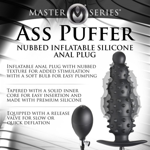 Master Series Ass Puffer Inflatable Nubbed Anal Plug Sex Toys At