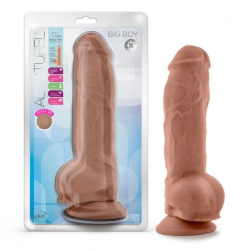 Au Naturel Big Boy 10 Dildo Mocha Sex Toys At Adult Empire