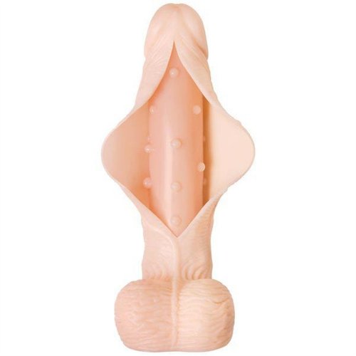 Flex Skin Dual Feel Dildo Flesh 8 5 Sex Toys