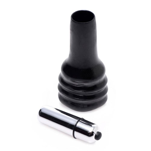 Trinity Vibrating Penis Head Teaser Black Sex Toys