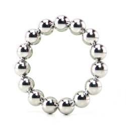 Master Series: Meridian Steel Beaded Cockring - 1.75" Sex Toy Master Series: Meridian Steel Beaded Cockring - 1.75" Sex Toy