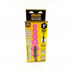 9" Drilldo Pink Beads With Vac-U-Lock Compatible Drilldo Bit Sex Toy 9" Drilldo Pink Beads With Vac-U-Lock Compatible Drilldo Bit Sex Toy