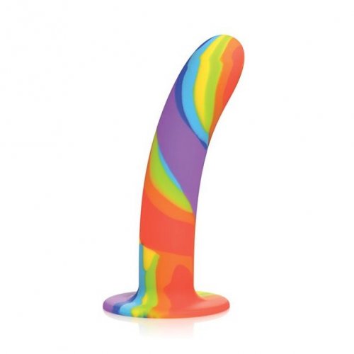 Simply Sweet Rainbow Silicone Dildo Sex Toys Adult Novelties