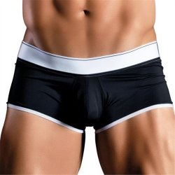 Apollo Boxer With Cock Ring - Black - Medium/Large Sex Toy Apollo Boxer With Cock Ring - Black - Medium/Large Sex Toy