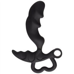 Prostate Stimulating Silicone Anal Plug with Optional Vibration Sex Toy Prostate Stimulating Silicone Anal Plug with Optional Vibration Sex Toy