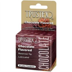 Trustex Condoms - Chocolate - 3 pk Sex Toy Trustex Condoms - Chocolate - 3 pk Sex Toy