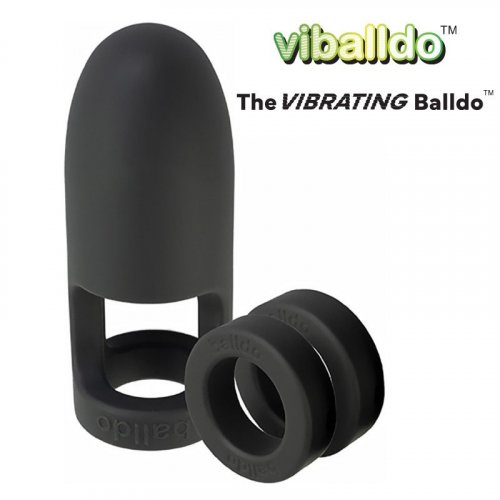 ViBalldo The World S First Vibrating Ball Dildo Set Black Balldo