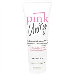 Pink Unity Silicone/Water Based Hybrid Lubricant - 3.3 oz Tube Sex Toy Pink Unity Silicone/Water Based Hybrid Lubricant - 3.3 oz Tube Sex Toy