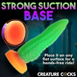 Creature Cocks Tenta Cock Glow In The Dark Silicone Dildo Sex Toys