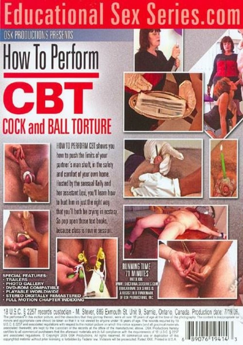 How To Perform Cbt Cock And Ball Play Osk Productions Adult Dvd