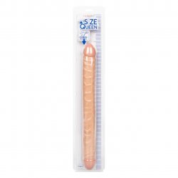 Size Queen Double Ended Veined Dildo Ivory Sex Toys Adult