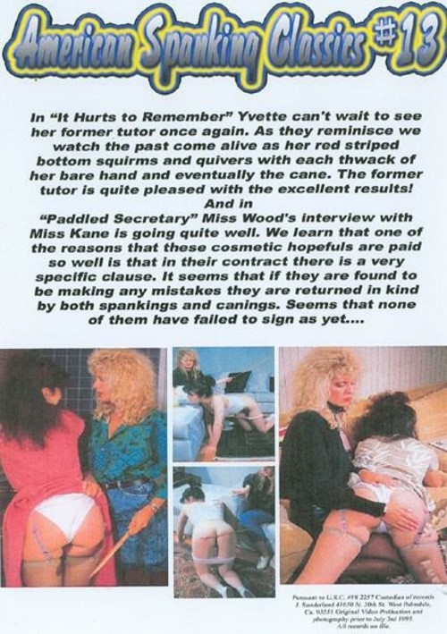 American Spanking Classics It Hurts To Remember Paddled Secretary