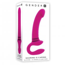 Gender X Sharing Is Caring Dual Motor Strapless Strap On Sex Toys