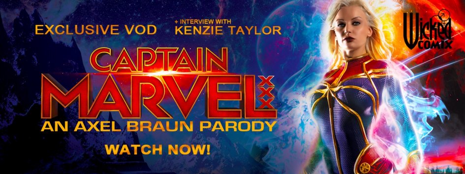 Kenzie Taylor stars in Captain Marvel XXX exclusive porn video.