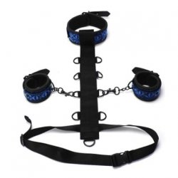 Whip Smart: Diamond Collection 3 Piece Adjustable Restraint Set - Blue sex toy.
