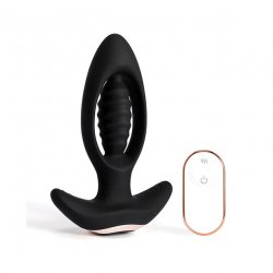 Habiki Hollowed Vibrating Anal Plug with Remote Control.