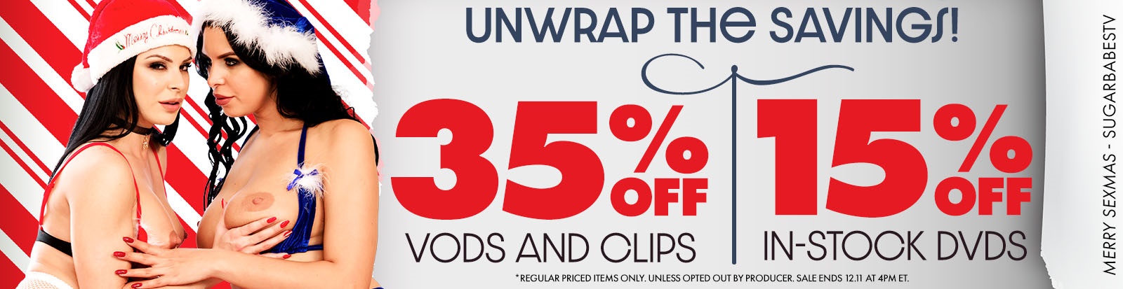 Unwrap the Savings with 35% Off VODs and Clips, 15% Off In Stock DVDs