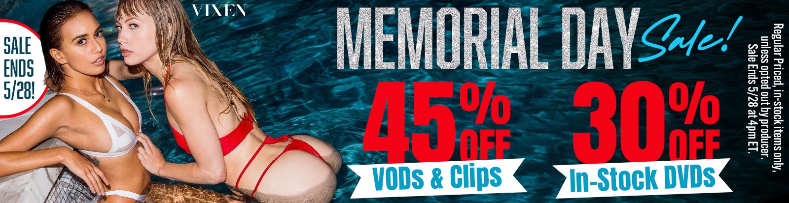 The Vixen Girls are in the Water Getting Playful for the Memorial Day Sale!