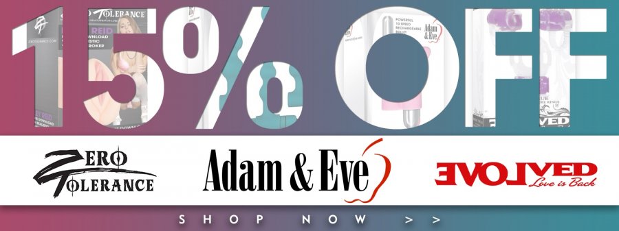 Buy Zero Tolerance, Adam & Eve, and Evolved sex toys on sale.