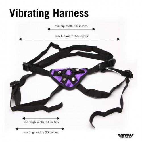 Tantus Bend Over Beginner Vibrating Harness Kit Purple Sex Toys At Adult Empire