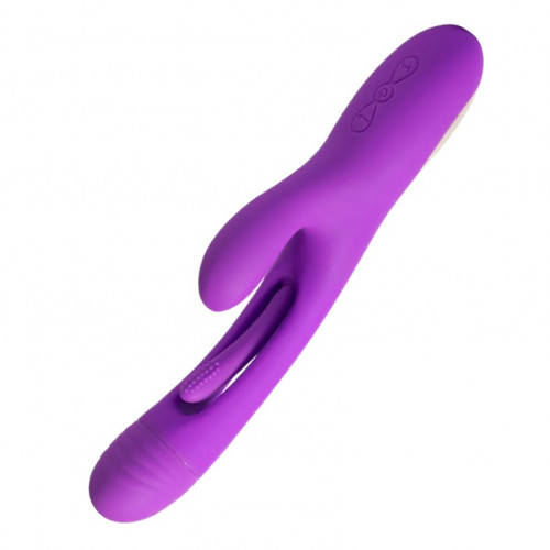 Bora G-Spot Tapping Rabbit Vibrator - Purple 4 Product Image