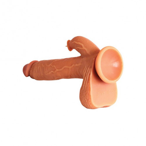 Justin Silicone Thrusting Dildo with Clit Stimulator, Heating Mode and Remote 4 Product Image