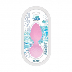 Wet Dream Two Timer Silicone Pleasure Ball and Plug Mini Vibe