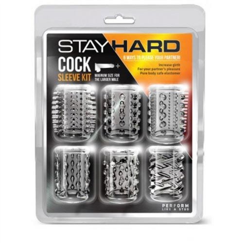 Stay Hard: Cock Sleeve Kit - Clear Product Image