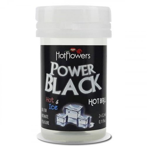 Hot Balls - Power Black - Intense Heat and Cold - 2 Lube Balls Product Image