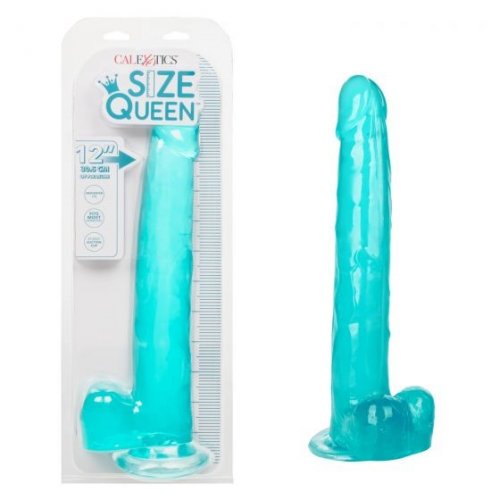 Size Queen 12" Suction Cup Dildo - Blue Product Image