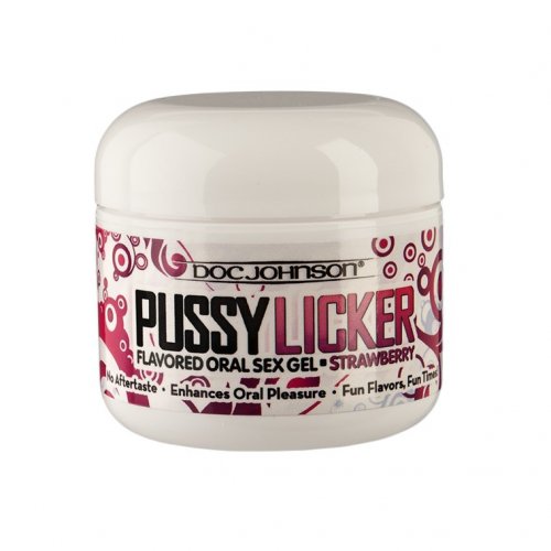 Pussy Licker Strawberry Flavored Oral Sex Gel - 2oz Product Image