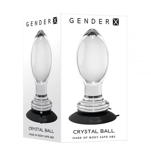 Gender X Crystal Ball Plug with Suction Cup - Clear Product Image