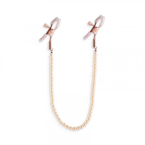 Bound Pearl Chain DC1 Nipple Clamps - Rose Gold Product Image