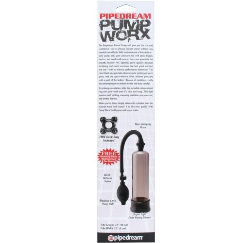 Pump Worx Beginner S Power Pump Black Sex Toys At