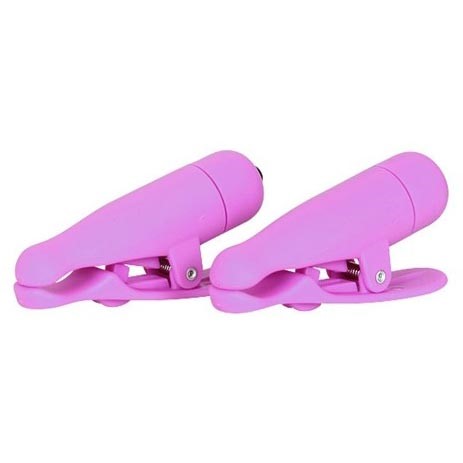 Fetish Fantasy Wireless Vibrating Nipple Clamps Pink