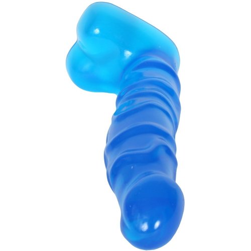 Raging Hard Ons Slimline Cobalt Blue Jellie Ballsy 5 5 Sex Toys At Adult Empire