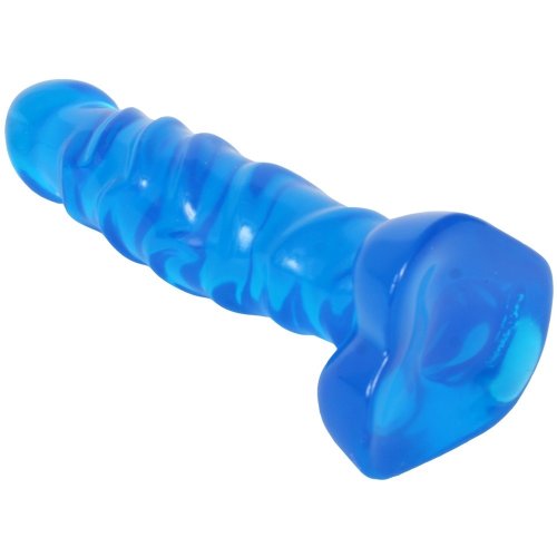 Raging Hard Ons Slimline Cobalt Blue Jellie Ballsy 5 5 Sex Toys At Adult Empire