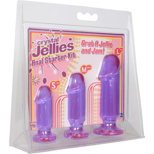 Crystal Jellies Anal Starter Kit Purple Sex Toys At Adult Empire