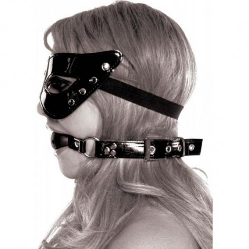 Fetish Fantasy Masquerade Mask And Ball Gag Restraint Black Sex Toys And Adult Novelties Adult