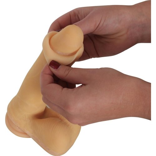 Uncut Emperor Soft Suction Cup Dong Ivory Sex Toys And Adult