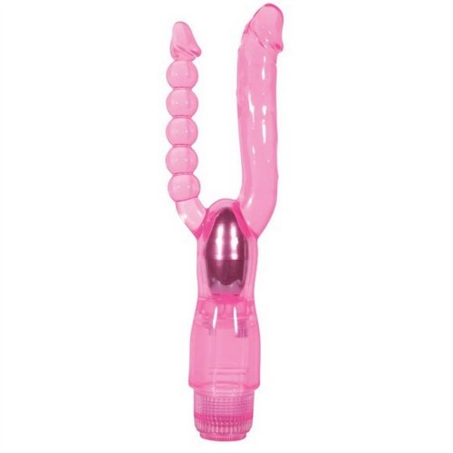 Adam And Eve Dual Pleasure Vibe Pink Sex Toys At Adult Empire 1181
