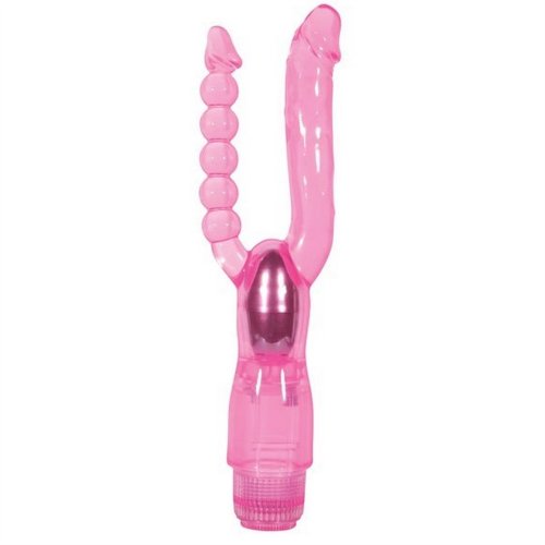 Adam And Eve Dual Pleasure Vibe Pink Sex Toys At Adult Empire 5473