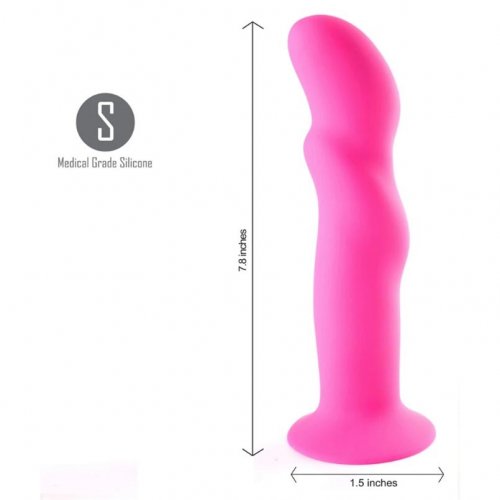 Maia Riley Silicone Swirled Dildo Pink Sex Toys