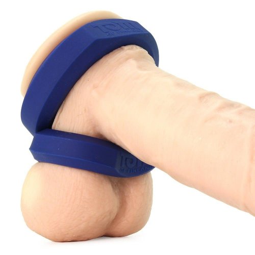 Tom Of Finland 3 Piece Silicone Cock Ring Set Blue Sex Toys And Adult