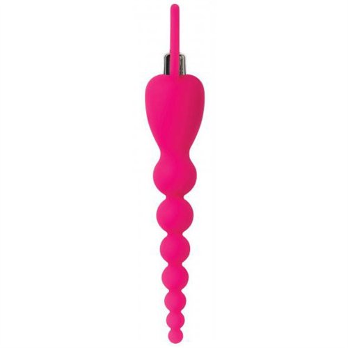 Adam And Eve Booty Bliss Silicone Vibrating Beads Pink