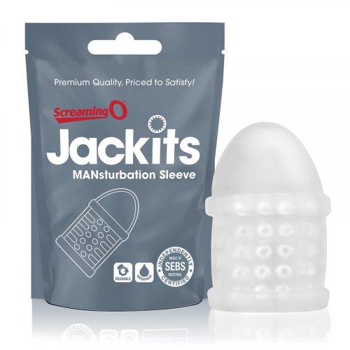 Screaming O Jackits Mansturbation Sleeve Clear Sex Toys At Adult