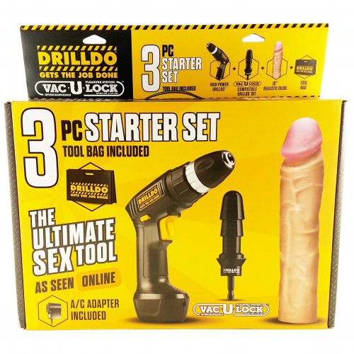 Drilldo 3 Piece Starter Set Sex Toys And Adult Novelties