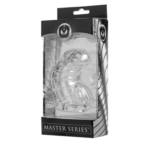Master Series Detained Soft Chasity Cage Clear 4