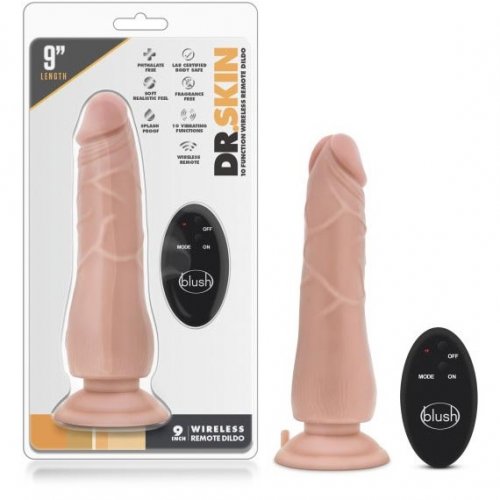 Dr Skin 9 Inch 10 Function Wireless Remote Dildo Sex