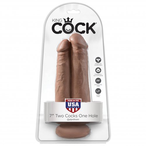 King Cock 9 Two Cocks One Hole Tan Sex Toys At Adult Empire